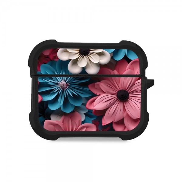 Θήκη Σιλικόνης Sonique 3D Flower Series για AirPods Pro 3 Ροζ 01