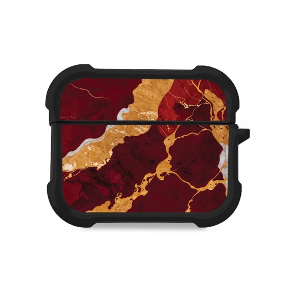 Θήκη Σιλικόνης Marble Series για AirPods Pro 3 Κόκκινο