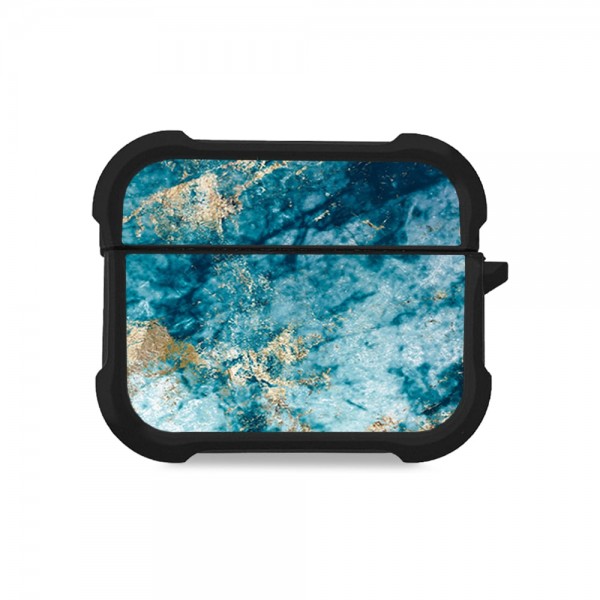 Θήκη Σιλικόνης Marble Series για AirPods Pro 3 Μπλε