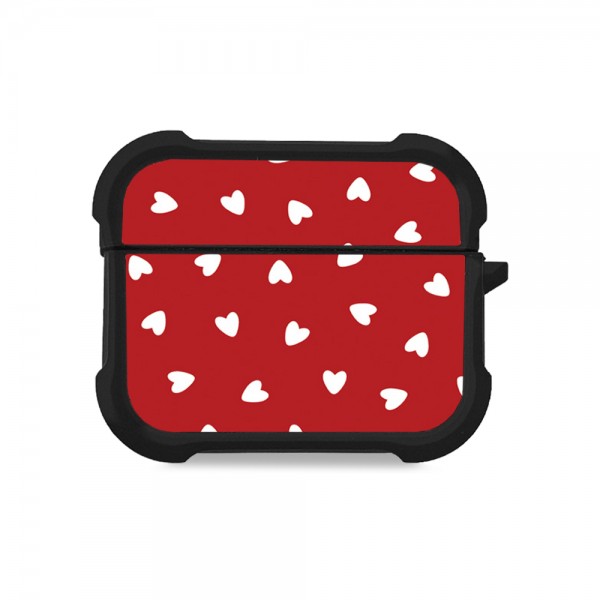 Θήκη Σιλικόνης Sonique Heart Series για AirPods Pro 3 Κόκκινο