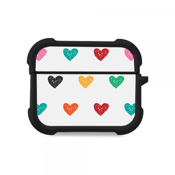 Θήκη Σιλικόνης Sonique Heart Series για AirPods Pro 3 Λευκό 02