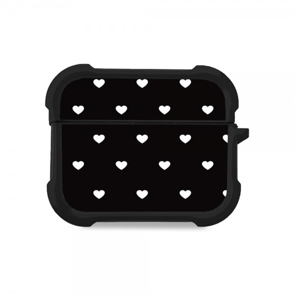 Θήκη Σιλικόνης Sonique Heart Series για AirPods Pro 3 Μαύρο 02