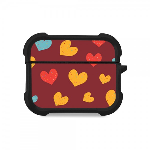 Θήκη Σιλικόνης Sonique Heart Series για AirPods Pro 3 Μπορντώ