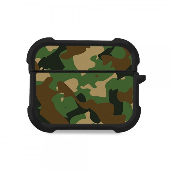 Θήκη Σιλικόνης Sonique Camouflage Army Series για AirPods Pro 3 Πράσινο