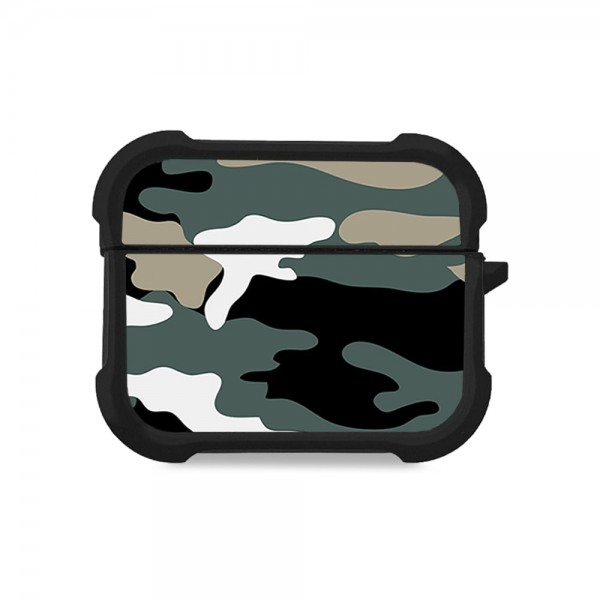 Θήκη Σιλικόνης Sonique Camouflage Army Series για AirPods Pro 3 Χακί