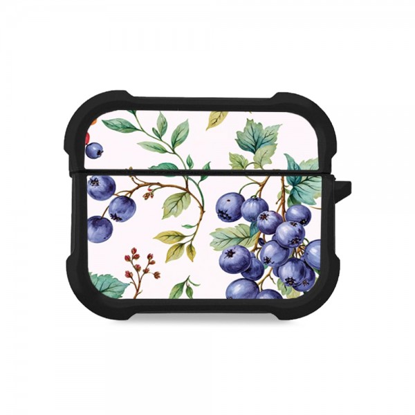 Θήκη Σιλικόνης Sonique Fruit Series για AirPods Pro 3 Μύρτιλο