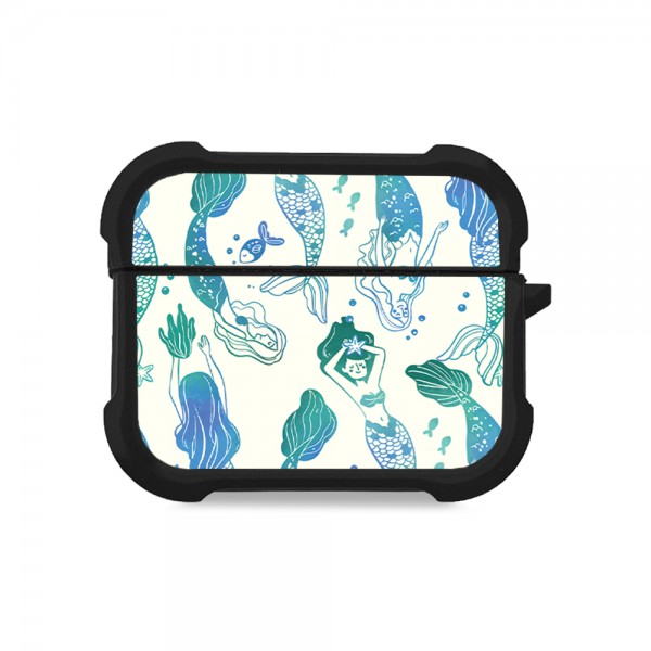 Θήκη Σιλικόνης Sonique Ocean Series για AirPods Pro 3 Γοργόνες