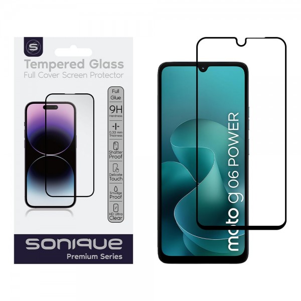 Hardy Glass Sonique Premium Series HD Full Cover 9H Motorola Moto G06 4G / Moto G06 Power 4G Μαύρο