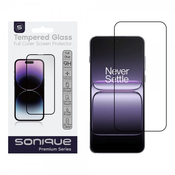 Hardy Glass Sonique Premium Series HD Full Cover 9H OnePlus Nord 5 5G Μαύρο