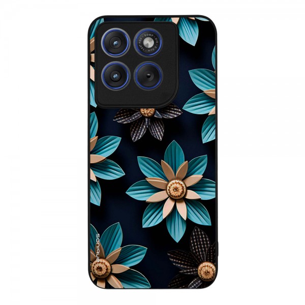 Θήκη Sonique 3D Flower Series για Motorola Edge 70 Fusion 5G Γαλάζιο