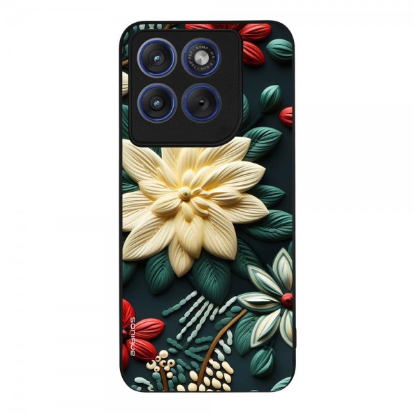 Θήκη Sonique 3D Flower Series για Motorola Edge 70 Fusion 5G Πράσινο