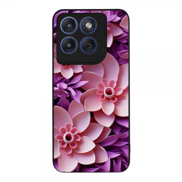 Θήκη Sonique 3D Flower Series για Motorola Edge 70 Fusion 5G Ροζ