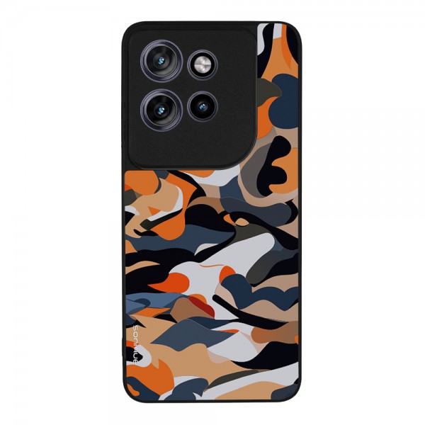 Θήκη Sonique Camouflage Army Series για Motorola Edge 60 Neo 5G Πορτοκαλί
