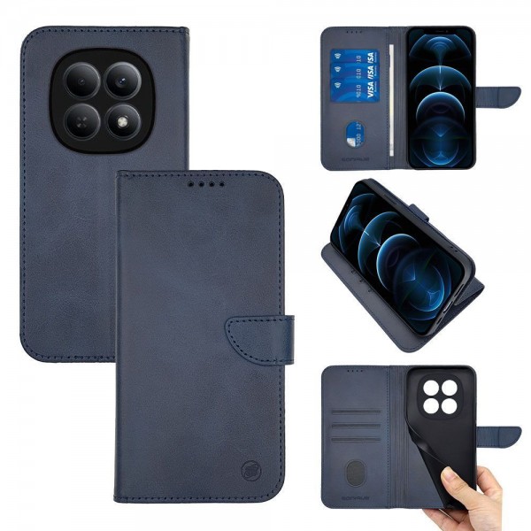 Θήκη Πορτοφόλι Sonique Urban Wallet Xiaomi Redmi Note 15 4G / Redmi Note 15 5G / Poco M8 5G Μπλε Σκούρο