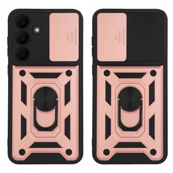 Θήκη Ring Armor CamPro Sonique για Samsung Galaxy S25 FE Ροζ Χρυσό