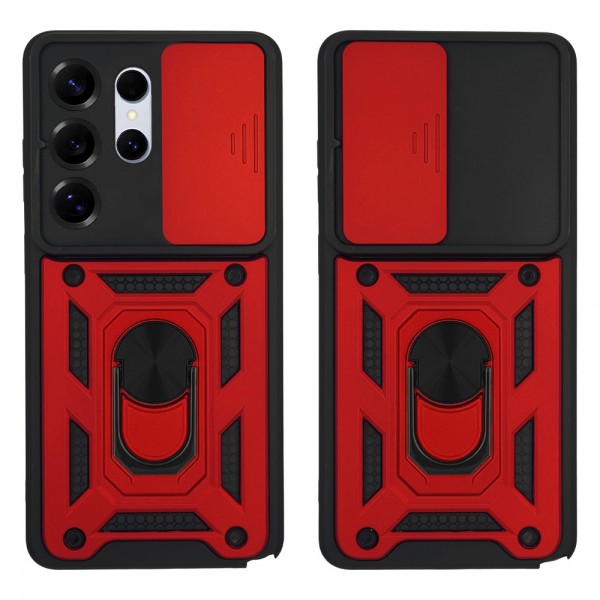Θήκη Ring Armor CamPro Sonique για Samsung Galaxy S26 Ultra Κόκκινο