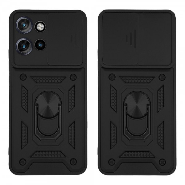 Θήκη Ring Armor CamPro Sonique για Motorola Edge 50 5G Μαύρο