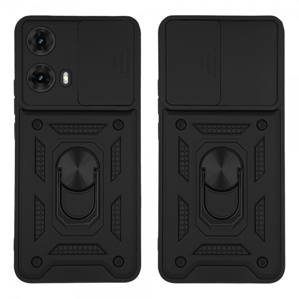Θήκη Ring Armor CamPro Sonique για Motorola Moto G85 5G Μαύρο