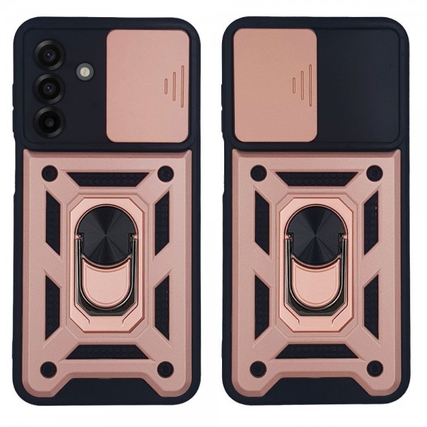 Θήκη Ring Armor CamPro Sonique για Samsung Galaxy A17 4G / Galaxy A17 5G Ροζ Χρυσό