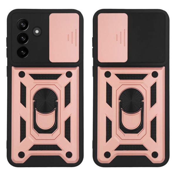 Θήκη Ring Armor CamPro Sonique για Samsung Galaxy A37 5G Ροζ Χρυσό
