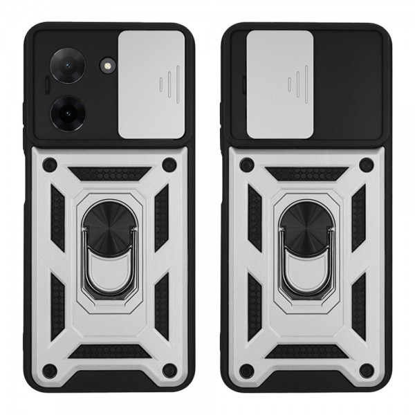 Θήκη Ring Armor CamPro Sonique για Xiaomi Redmi A5 4G (173.45mm) Ασημί