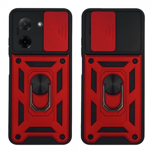 Θήκη Ring Armor CamPro Sonique για Xiaomi Redmi A5 4G (173.45mm) Κόκκινο