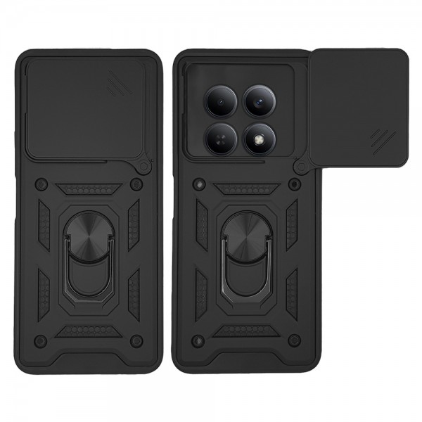 Θήκη Ring Armor CamPro Sonique για Xiaomi Redmi Note 15 4G / Redmi Note 15 5G / Poco M8 5G Μαύρο