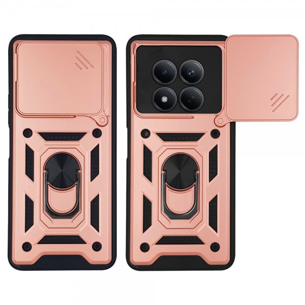 Θήκη Ring Armor CamPro Sonique για Xiaomi Redmi Note 15 Pro 5G Ροζ Χρυσό