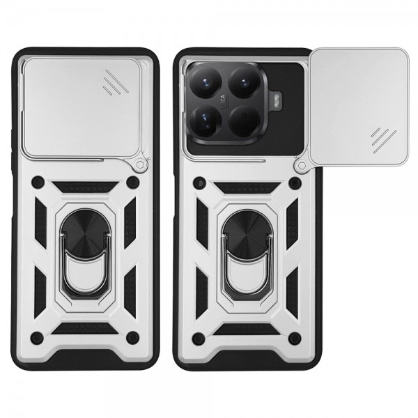 Θήκη Ring Armor CamPro Sonique για Xiaomi Xiaomi 15T Pro 5G Ασημί