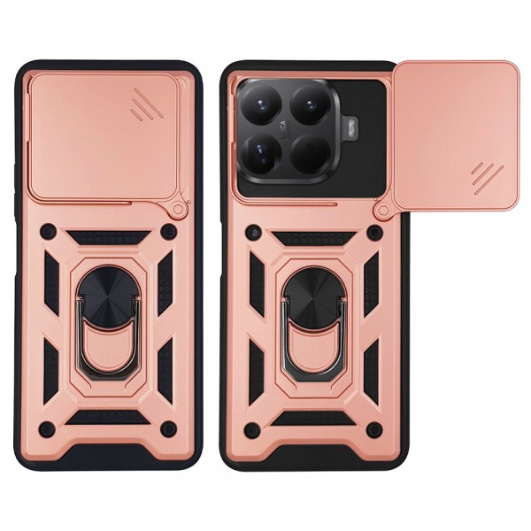 Θήκη Ring Armor CamPro Sonique για Xiaomi Xiaomi 15T Pro 5G Ροζ Χρυσό