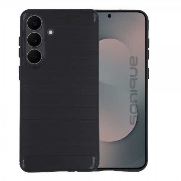 Θήκη Σιλικόνης Sonique Carbon Brushed Samsung Galaxy S25 FE Μαύρο