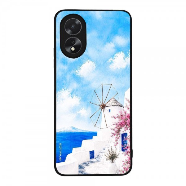 Θήκη SoniqueGreek Island Muse Series για Oppo A38 Άνεμος Μυκόνου