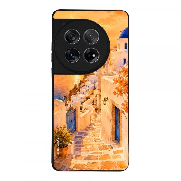Θήκη Sonique Greek Island Muse  Series για OnePlus 12 5G Ηλιοβασίλεμα στην Οία