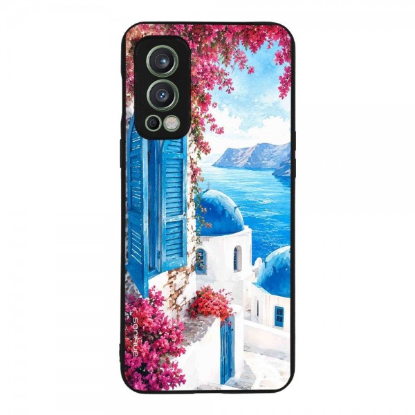 Θήκη Sonique Greek Island Muse  Series για OnePlus Nord 2 5G Σαντορινό Γαλάζιο