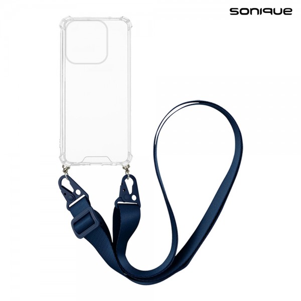 Θήκη Σιλικόνης με Strap Sonique Armor Clear Xiaomi Xiaomi 17 5G Μπλε Σκούρο