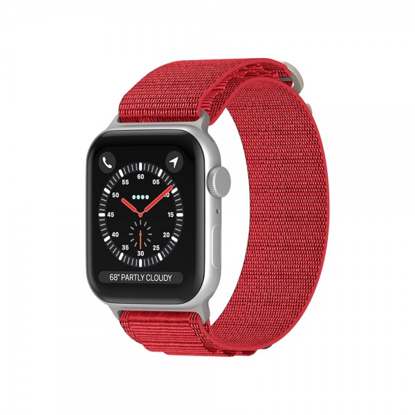 Λουράκι Nylon Alpine Loop Band Sonique για Apple Watch (38/40/41MM) Κόκκινο