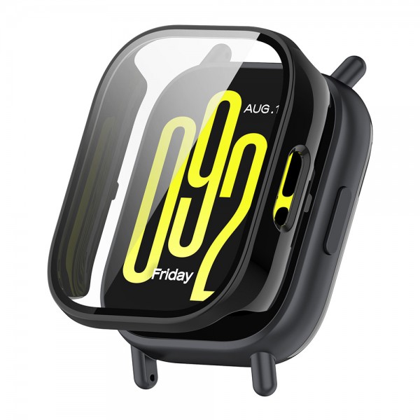 Θήκη Προστασία PC + Tempered Glass Sonique για Xiaomi Redmi Watch 5 Lite Μαύρο