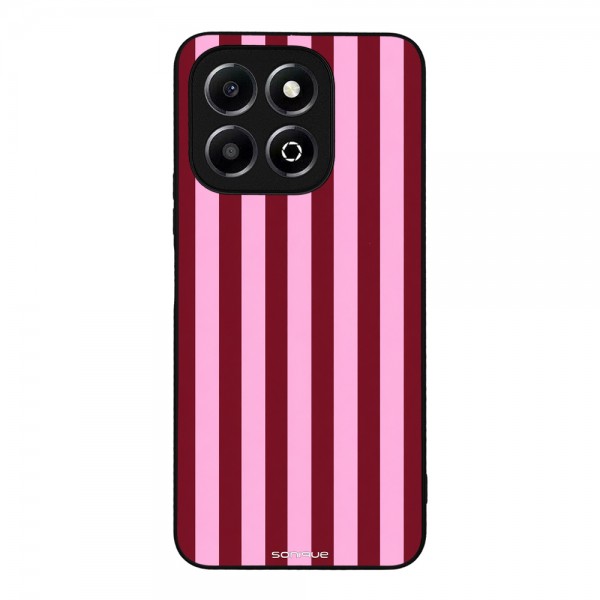 Θήκη Sonique Stripe Stories Series για Honor X6b Ρίγες Ροζ – Κόκκινο