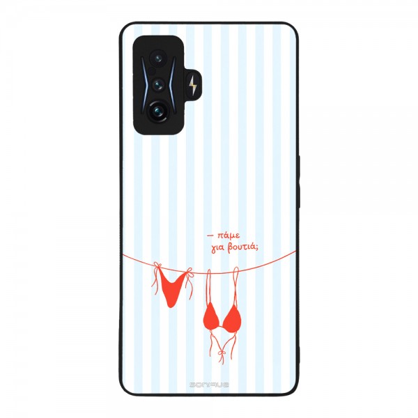 Θήκη Sonique Stripe Stories Series  για Xiaomi Poco F4 GT 5G Πάμε για Βουτιά;