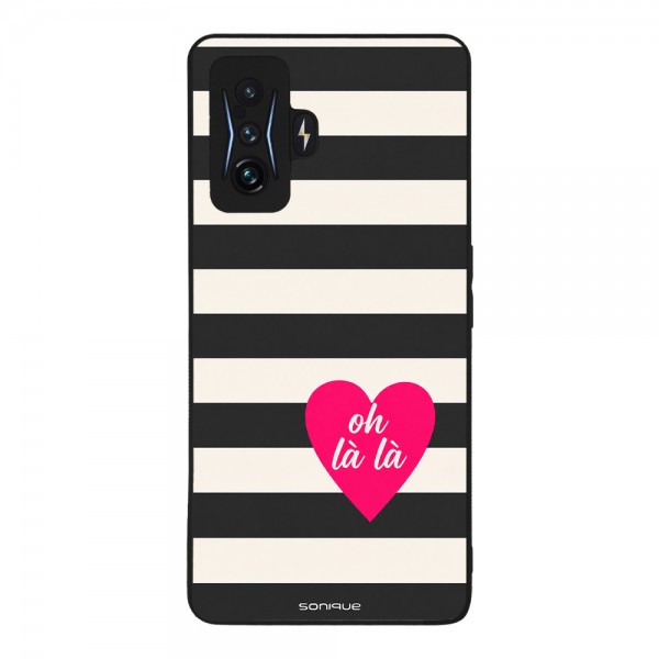 Θήκη Sonique Stripe Stories Series  για Xiaomi Poco F4 GT 5G Oh La La – Μαύρο