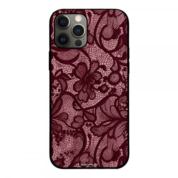 Θήκη Sonique DIVA Series για Apple iPhone 12 / iPhone 12 Pro Μπορντό Δαντέλα