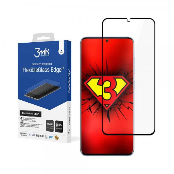 3MK Flexible Tempered Glass Edge Samsung Galaxy S20 Plus Μαύρο