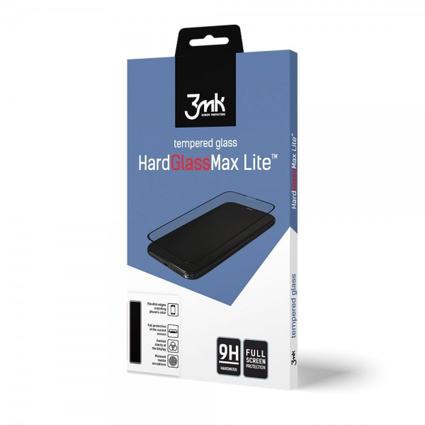3MK HardGlass Max Lite Full Screen Huawei P Smart 2019 / Honor 10 Lite / P Smart 2020 Μαύρο