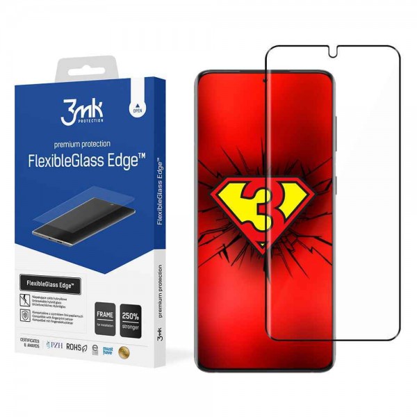 3MK Flexible Tempered Glass Edge Samsung Galaxy S21 Ultra Μαύρο