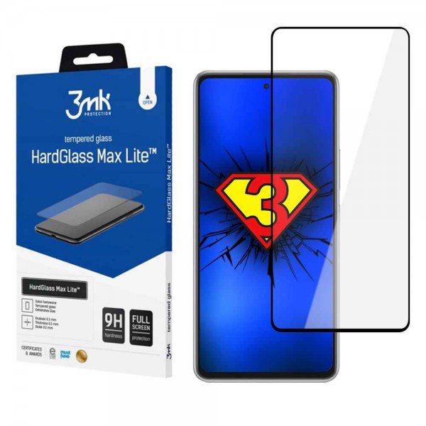 3MK HardGlass Max Lite Full Screen Samsung Galaxy A53 5G Μαύρο
