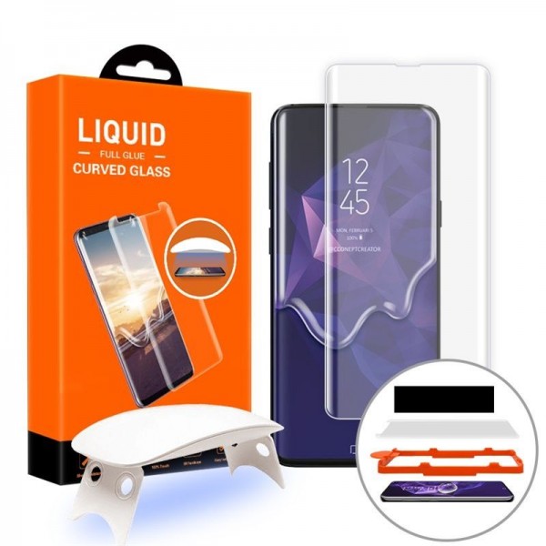 T-MAX UV Glass Samsung + Λάμπα UV Galaxy Note 10 Plus Διάφανο