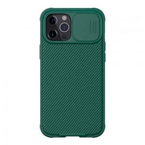 Θήκη Πλαστική Nillkin Camshield Pro Apple iPhone 12 Pro Max Πράσινο Σκούρο