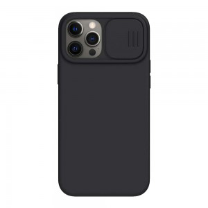 Θήκη Σιλικόνης Nillkin CamShield Silky Apple iPhone 12 / iPhone 12 Pro Μαύρο