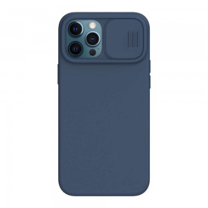 Θήκη Σιλικόνης Nillkin CamShield Silky Apple iPhone 12 / iPhone 12 Pro Μπλε Σκούρο