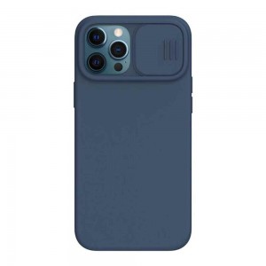 Θήκη Σιλικόνης Nillkin CamShield Silky Apple iPhone 12 Pro Max Μπλε Σκούρο
